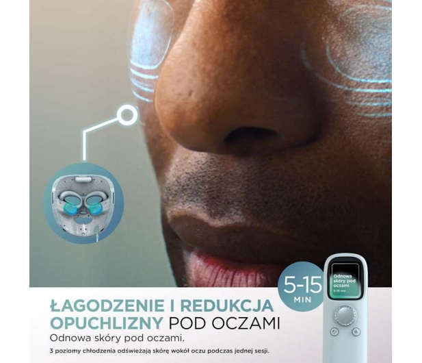 Shark Maska LED FW312EU Cryo Glow, błękitny - 1568667 - zdjęcie 13